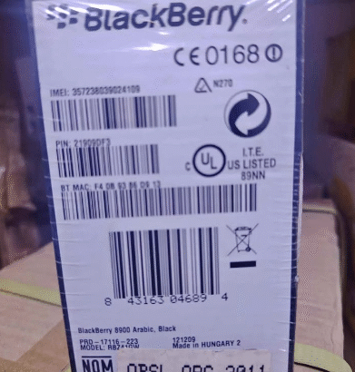 Blackberry 8900 Arabic version For Sale