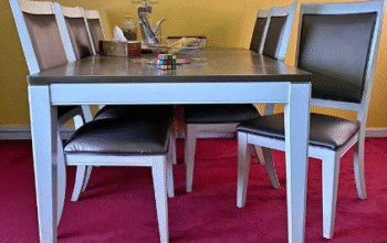 Dining Table with 6 Chairs For Sale