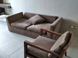 Feather filled sofa for sale