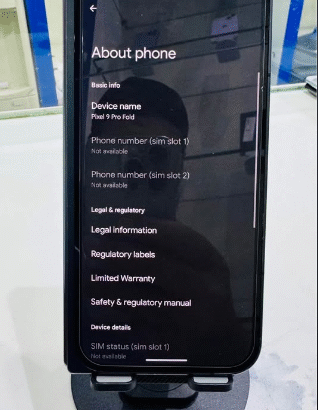 Google Pixel Fold in sleek black for sale