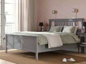 King Size Bed frame with 2 sides Table for sale