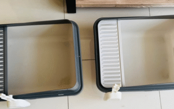Litter boxes XL size semi covered anti splash for