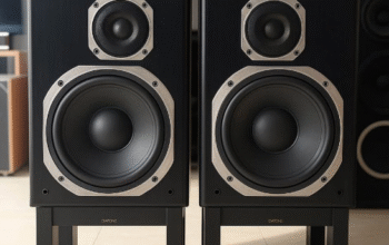 Heavy duty Mitsubishi Diatone vintage speakers for