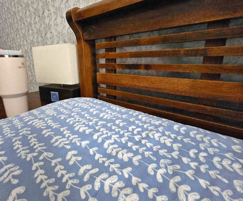 Solid wood Queen size bed for sale