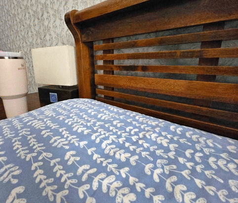 Solid wood Queen size bed for sale