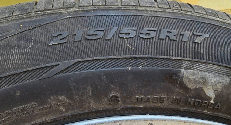 Rims with tyre 215/55 R17 for sale