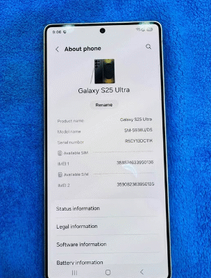 Samsang S25 ultra 512 For Sale