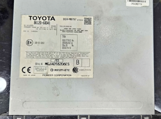Toyota Stereo Original For Sale