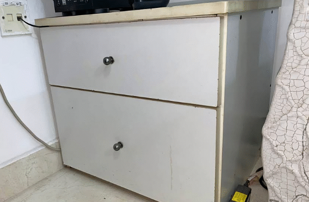 Two-Drawer Side Table for Sale