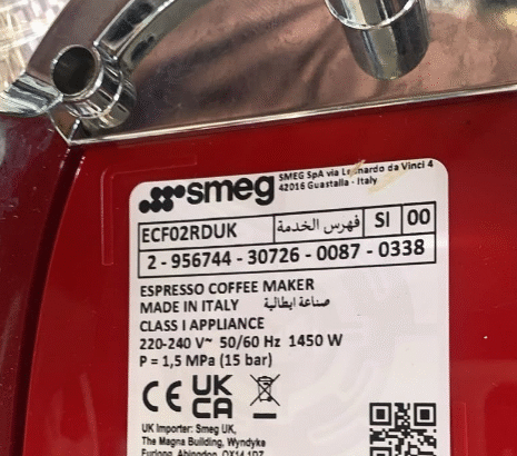 Smeg ECF02RDEU coffee maker for sale