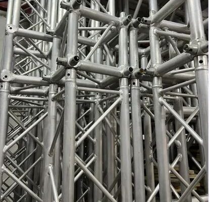 Trusses and stages and dance floor