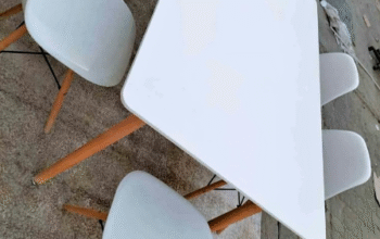 White Dining Table with Chairs For Sale