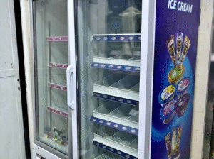 Upright Freezer with Glass Door For Sale