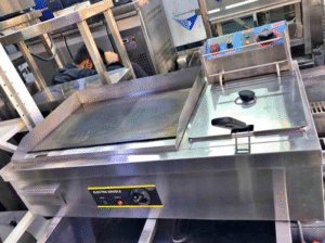 Griddle and fryer 12L for sale