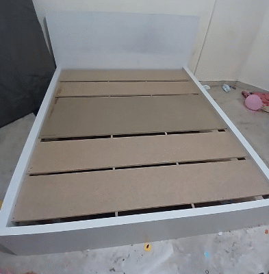 Large bed with mattress for sale