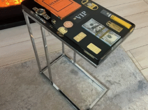 Hermes Book Square Side Table Art collection decor