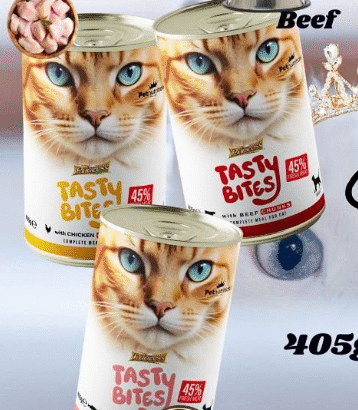 PRINCESS TASTY BITES 405G WET CAT FOOD FOR SALE
