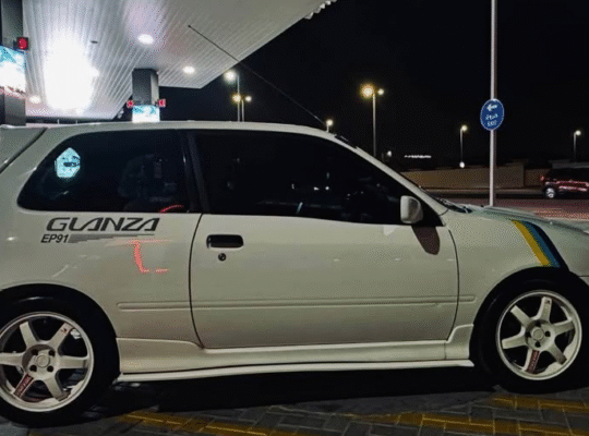 Toyota Glanza (Starlet) TURBO 1995 Right Hand Driv