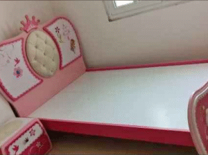 Single bed with mattress & side table for sale