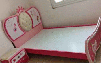 Single bed with mattress & side table for sale