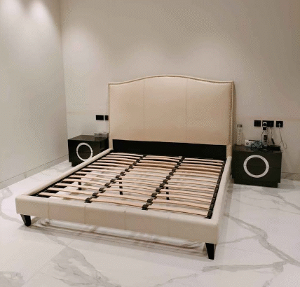 Marina home bed frame like new for sale