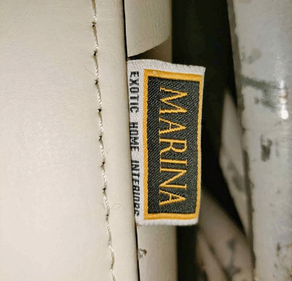 Marina home bed frame like new for sale