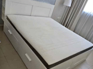 IKEA Bed storage 180 + 200 with mattress for sale