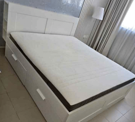 IKEA Bed storage 180 + 200 with mattress for sale