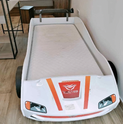 Kids car bed like new for sale