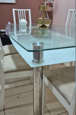 6seater glass dining table for sale