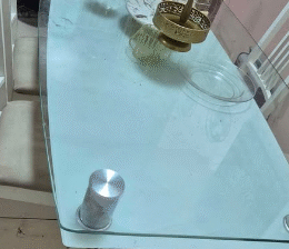 6seater glass dining table for sale