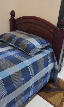 Singel Wood bed with spring mattress for sale