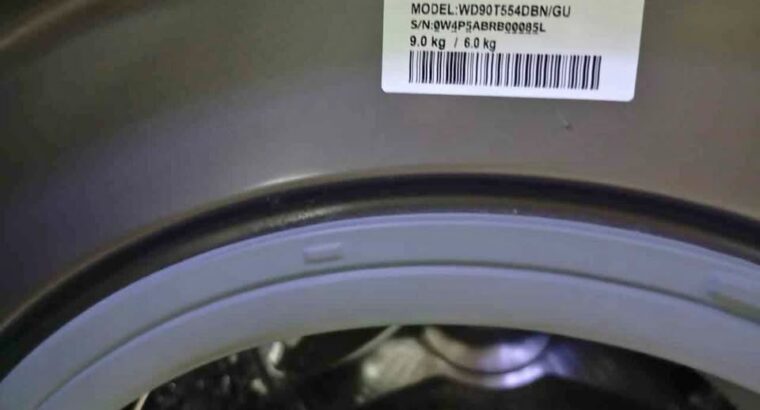 Samsung 9/6 kg washer dryer for sale