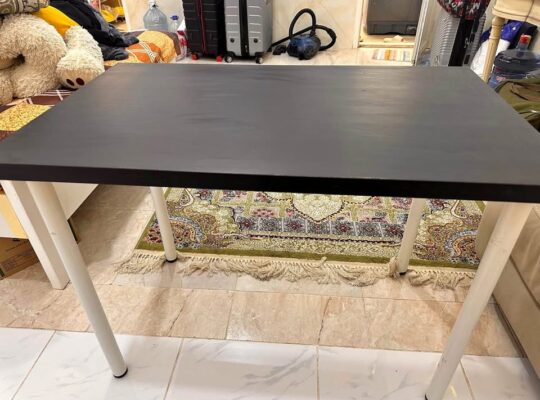 IKEA Table Wooden Top and Aluminium Detachable Leg