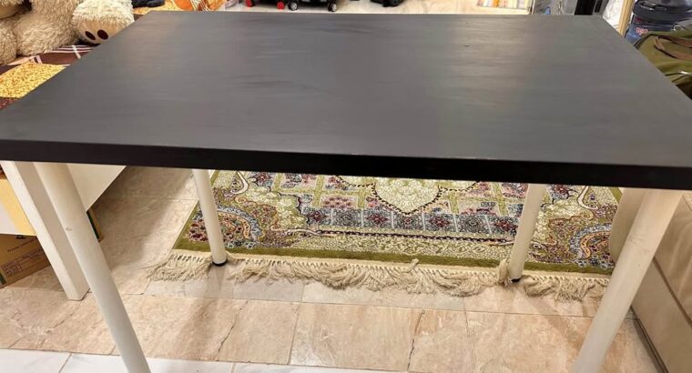 IKEA Table Wooden Top and Aluminium Detachable Leg