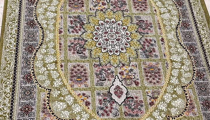 Turkish Silk Touch Carpet Abrisham Irani For Sale
