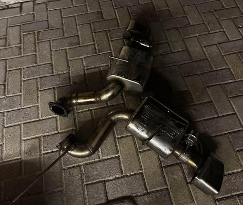 Dual Borla Pro XS muffler exhausts for sale