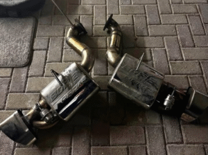 Dual Borla Pro XS muffler exhausts for sale