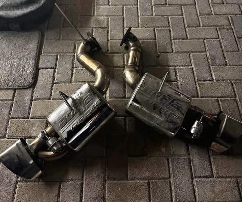 Dual Borla Pro XS muffler exhausts for sale