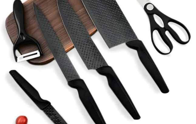 A-LOMI 6-Piece Non-Stick Knife Set for sale