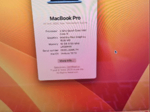 MACBOOK PRO 13.3”-INCH, 2020 latest OS 15 For Sale