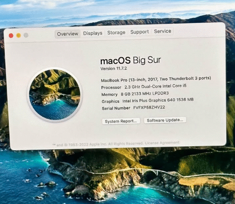 MacBook Pro 13inches Intel Core i5 2017 For Sale