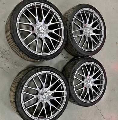 Original 19” Mercedes W205 C63 Rims with Tires For