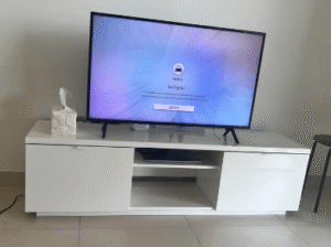 TV and TV shelves for sale