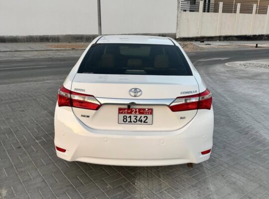 Toyota Corolla SE 2.0 2016 Gcc