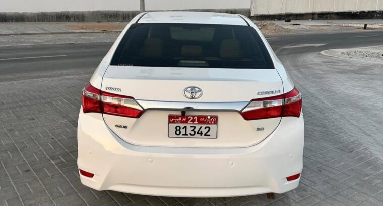 Toyota Corolla SE 2.0 2016 Gcc