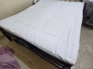 double bed metal frame good condition for sale