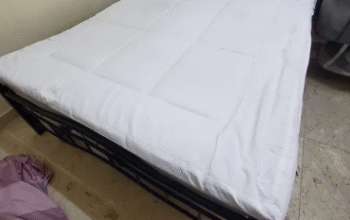 double bed metal frame good condition for sale