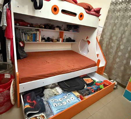 Ikea used bunk bed with drawers storage for sale