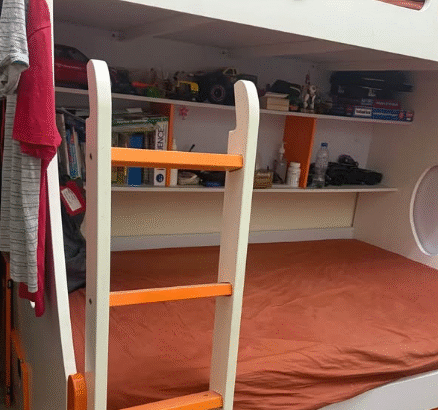 Ikea used bunk bed with drawers storage for sale